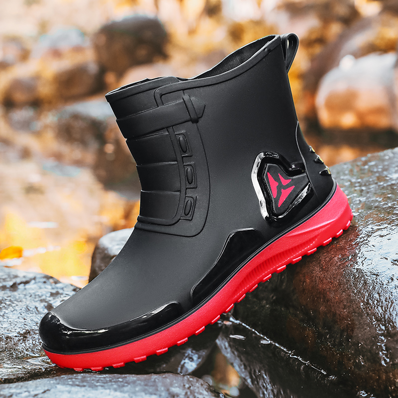 Fishing Boots - Men's casual rain boots four seasons