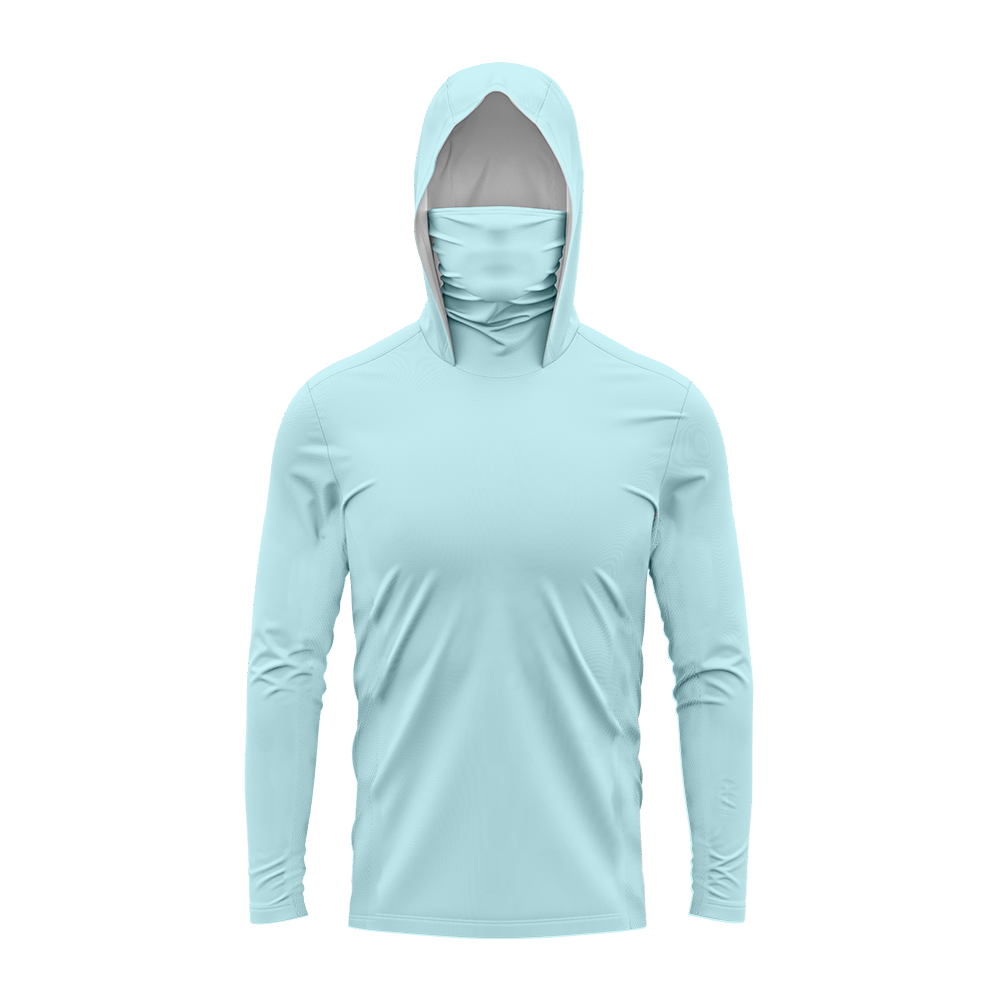Men UPF50+ Solid Fishing Hoodi - đánh giá và giá Fishing Mask Sun Protection