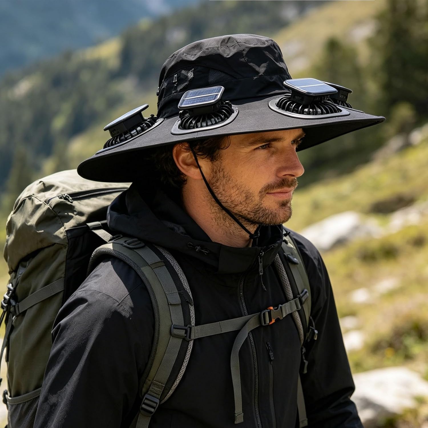 Hot 6 Fans Solar Fan Hat Breat - đánh giá và giá Fishing Hat