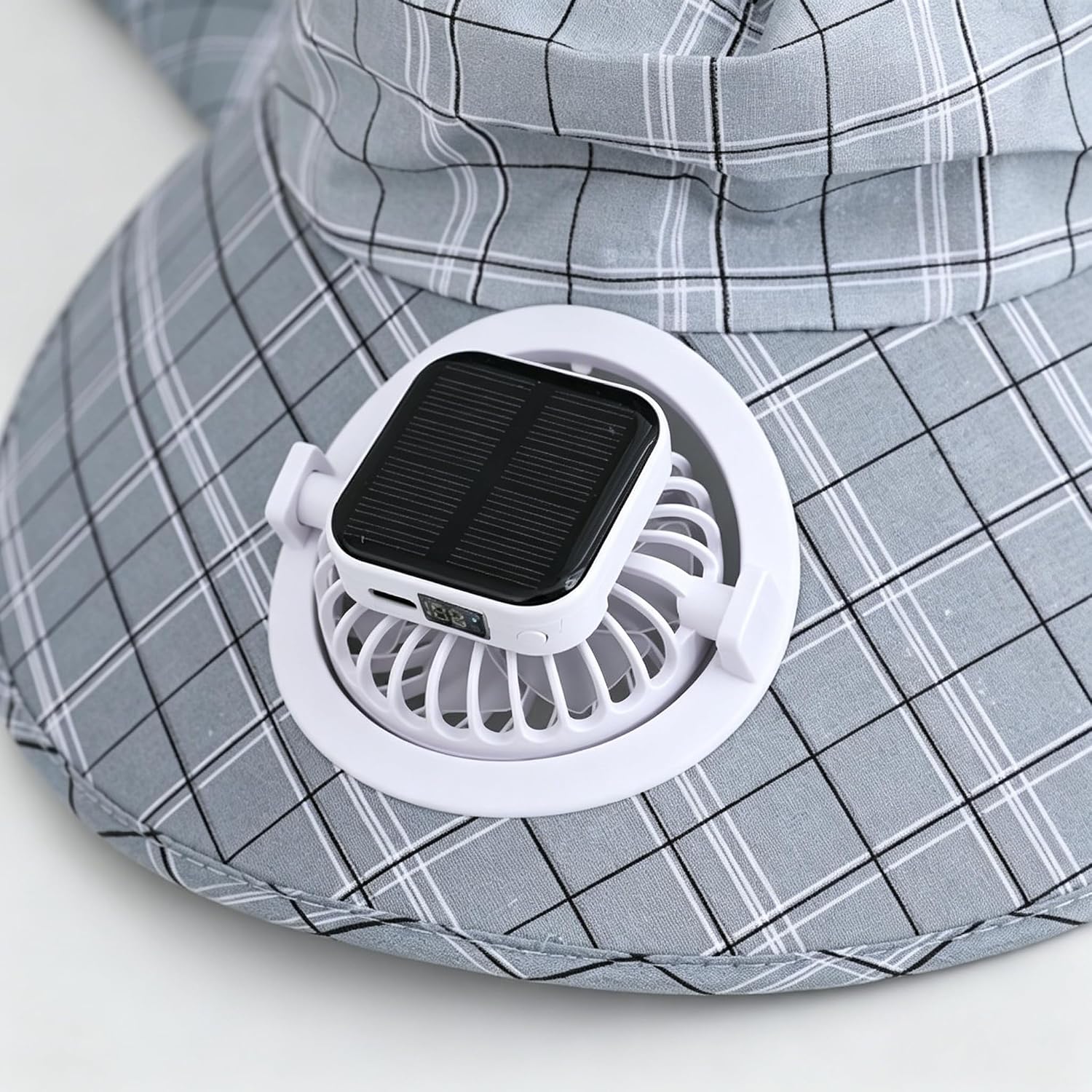 1PC Solar Power Neck Guard Fan - đánh giá và giá Fishing Hat