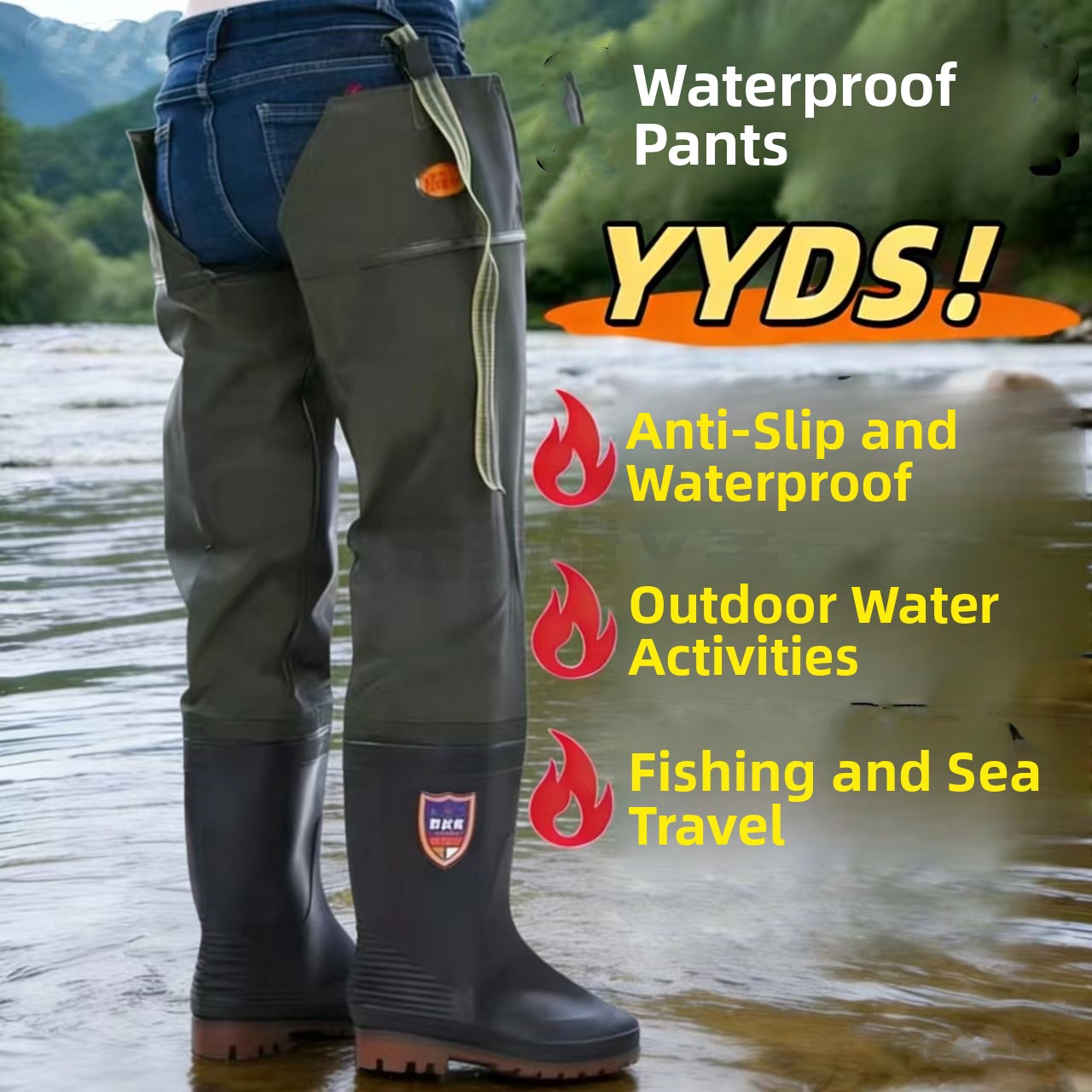 Thickened Over-Knee Rain Boots - đánh giá và giá Fishing Boots